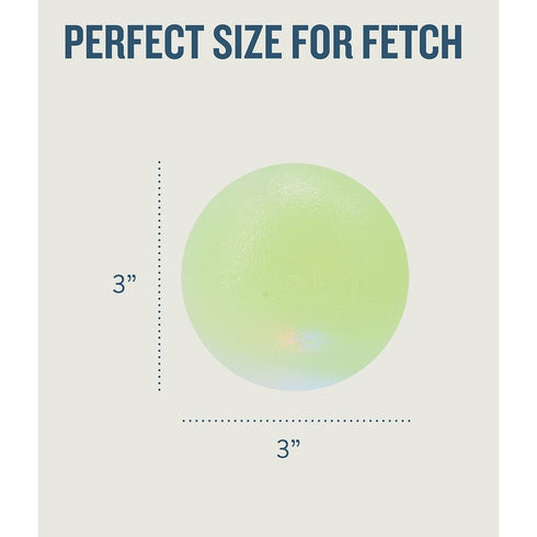 Planet Dog Orbee Strobe Ball Light Up LED Green Dog Toy - Poudre Pet & Feed Supply 4